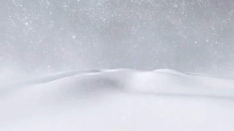 White snow landscape with snowflakes loop animation Stock Footage 324608668
