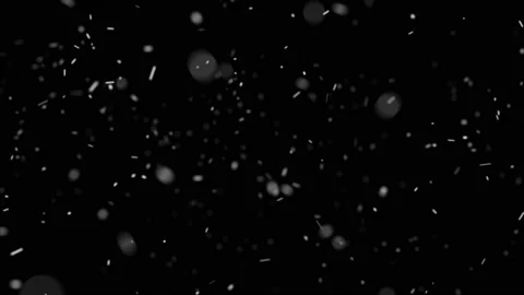 White snow overlay layer on black background, Video stock 229167194