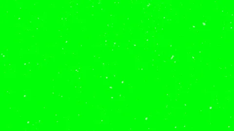 White snow overlay over green screen Stock-Footage 340382805