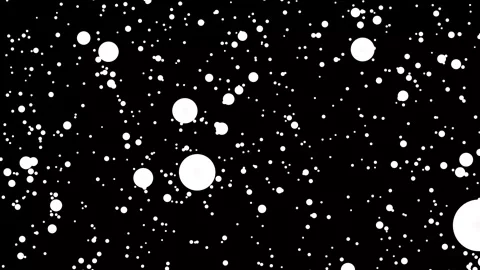 White snow particles falling on black screen Stock Footage 323344429
