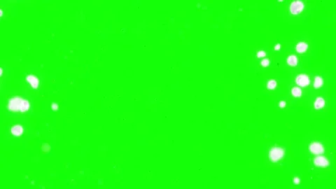White snow particles falling on green screen. Winter weather overlay for video Video stock 340943363