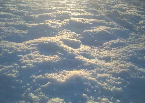 White snow surface background - top view of fresh snow texture on the ground Stock Photos