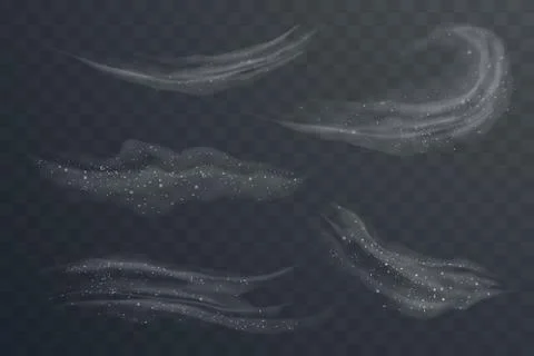 White snow with wind effect Stock Illustration