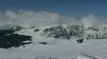 White Snowed Mountain Forest Trees Wonderland Beautiful Landscape Scenic Aerial HD Footage