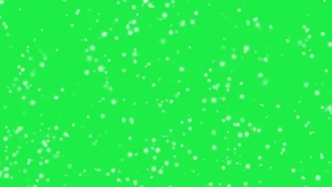 White Snowfall Particle Animation Overlay Effect On Green Screen Video stock 303387984