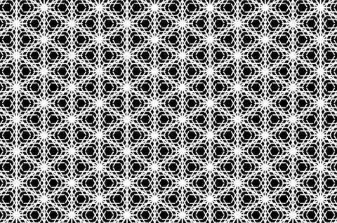 White snowflake on a black background Stock Illustration