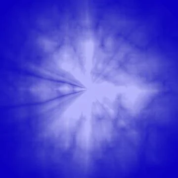A white snowflake on a blue background. Blue abstraction.  Stock Illustration