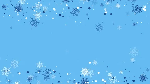The white snowflake on the blue background, winter and Christmas animation frame Stock-Footage 294619031