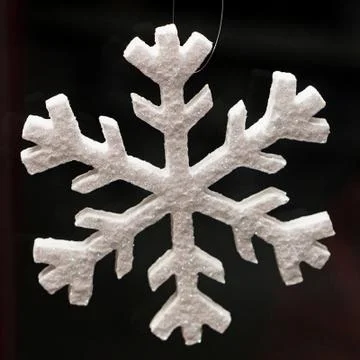 White snowflake decoration Stock Photos