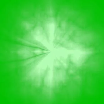 A white snowflake on a green background. Green abstraction.  Stock Illustration