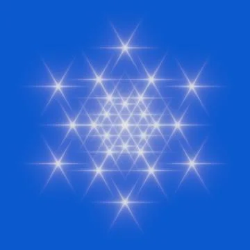White snowflake icon. Stock Illustration