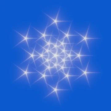 White snowflake icon. Stock Illustration