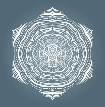 White snowflake. Stock Illustration