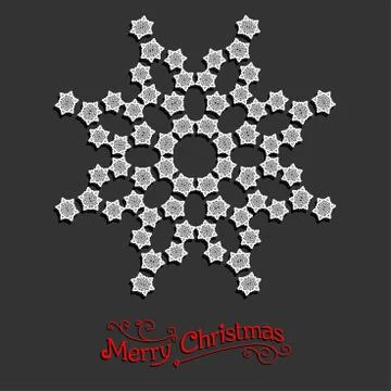 White snowflake Stock Illustration