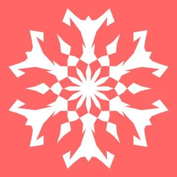 White snowflake Stock Illustration