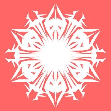 White snowflake Stock Illustration