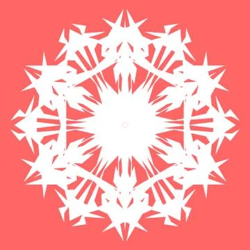 White snowflake Stock Illustration