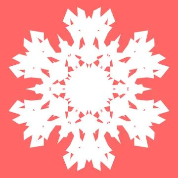 White snowflake Stock Illustration