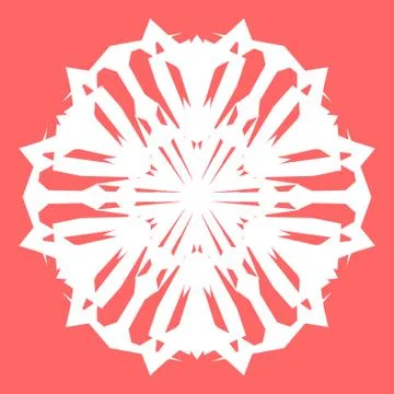 White snowflake Stock Illustration