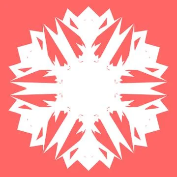 White snowflake Stock Illustration