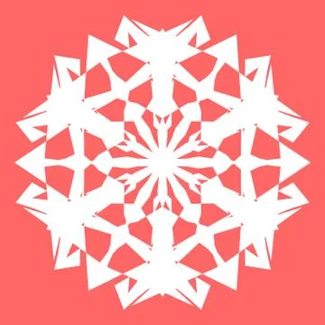 White snowflake Stock Illustration
