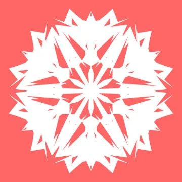 White snowflake Stock Illustration