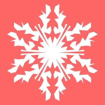 White snowflake Stock Illustration