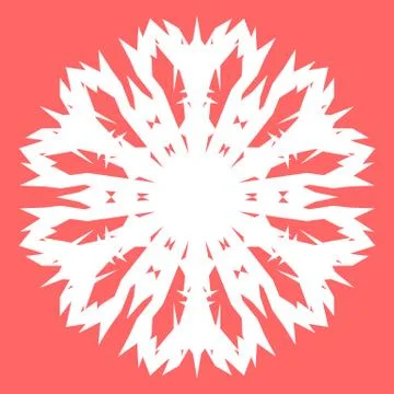 White snowflake Stock Illustration