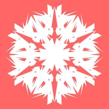 White snowflake Stock Illustration