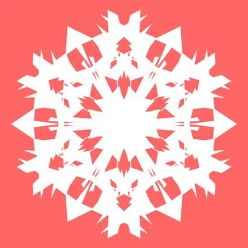 White snowflake Stock Illustration