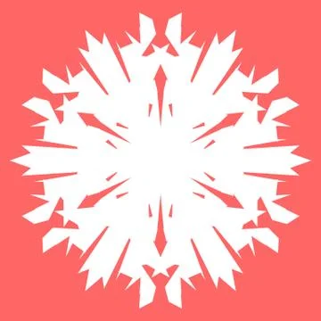 White snowflake Stock Illustration