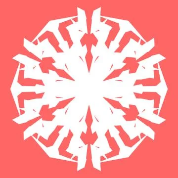 White snowflake Stock Illustration