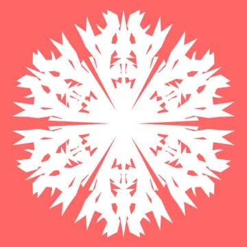 White snowflake Stock Illustration