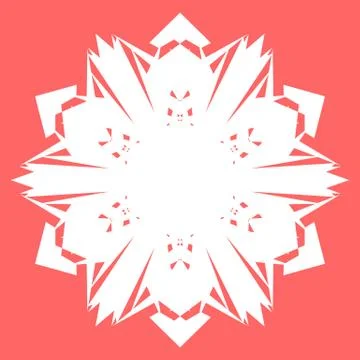 White snowflake Stock Illustration