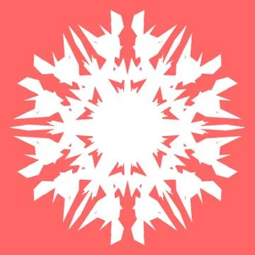 White snowflake Stock Illustration