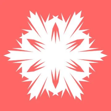 White snowflake Stock Illustration