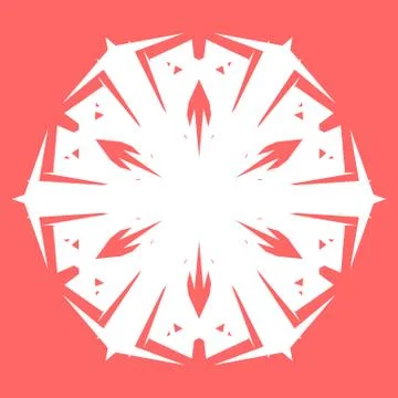 White snowflake Stock Illustration