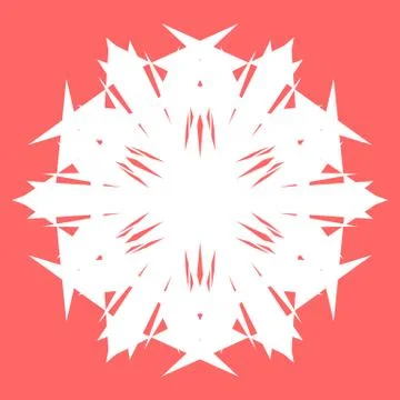 White snowflake Stock Illustration