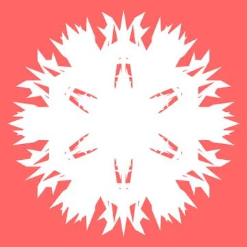 White snowflake Stock Illustration