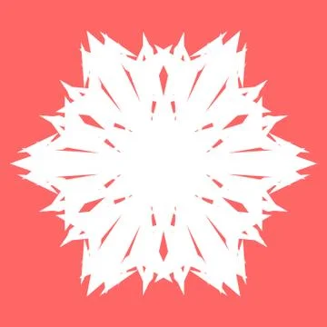 White snowflake Stock Illustration