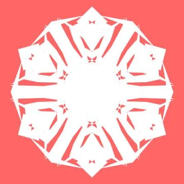 White snowflake Stock Illustration