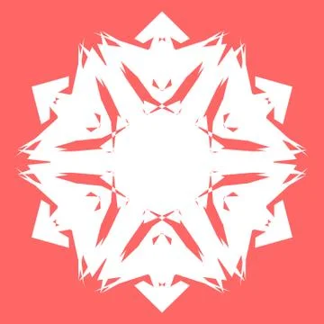 White snowflake Stock Illustration