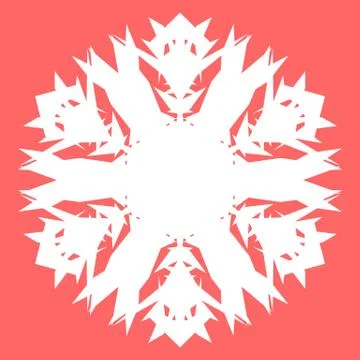 White snowflake Stock Illustration