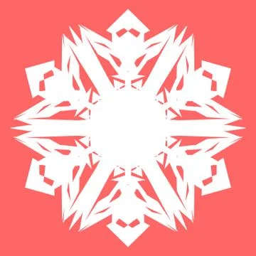 White snowflake Stock Illustration