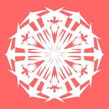 White snowflake Stock Illustration