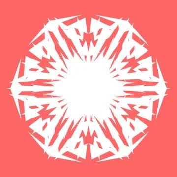 White snowflake Stock Illustration