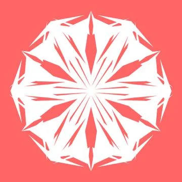 White snowflake Stock Illustration