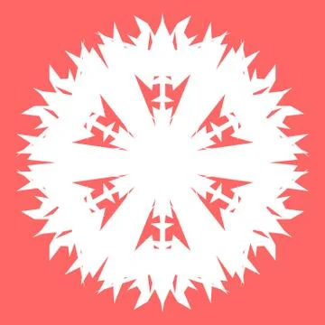 White snowflake Stock Illustration