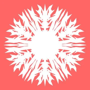 White snowflake Stock Illustration