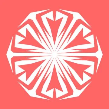 White snowflake Stock Illustration